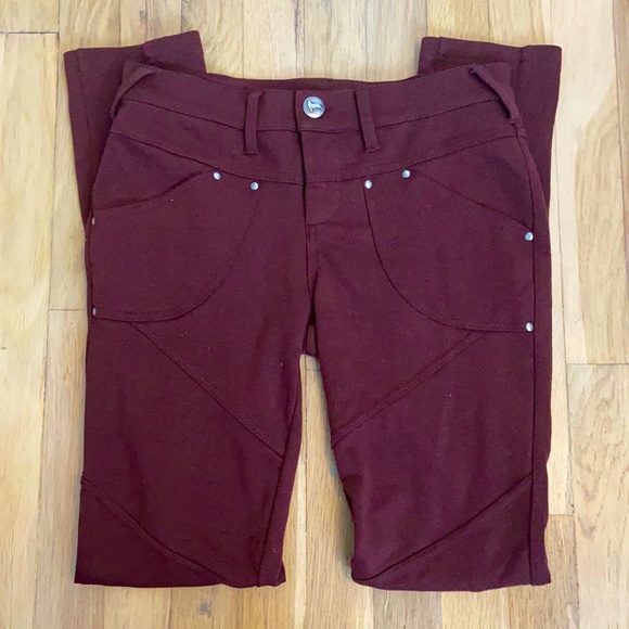 Free People Burgundy Pants - Picture 4 of 10